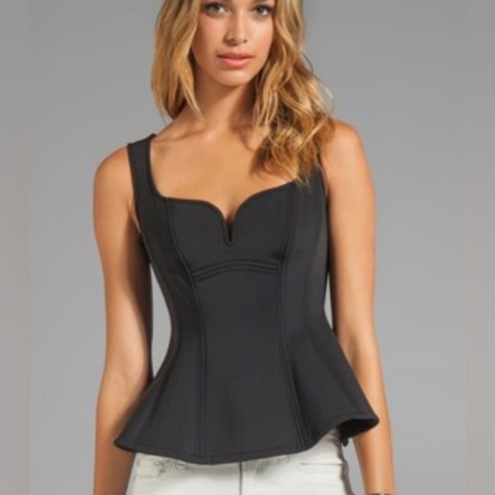 Nanette Lepore Black Corset Top